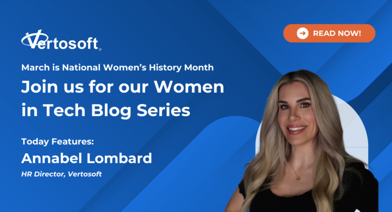 Annabel Lombard Women in Tech Blog Series graphic