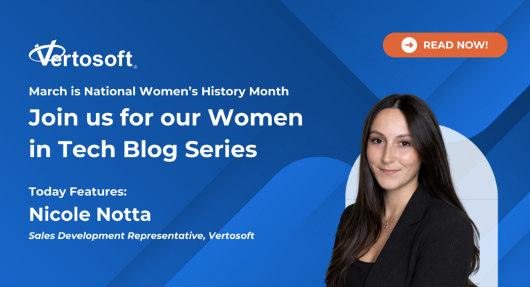 Nicole Notta Women in Tech Blog Series graphic