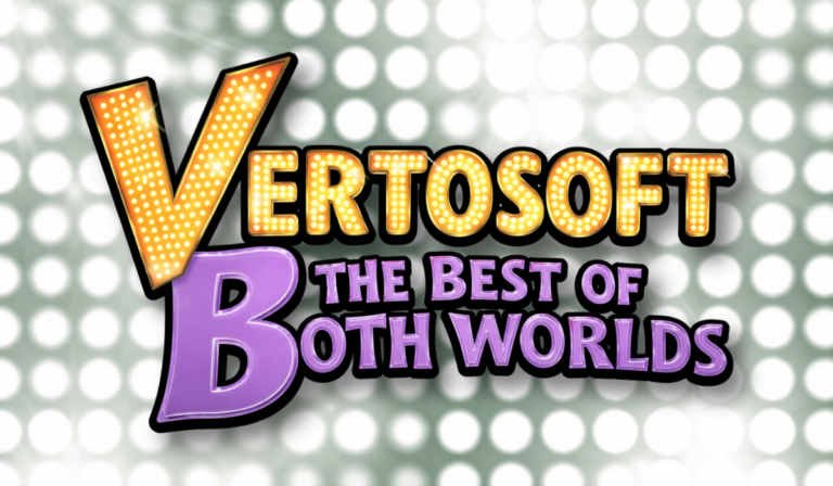 Graphic that says the words, "Vertosoft Best of Both Worlds"