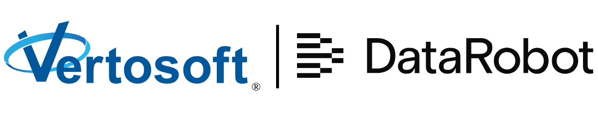 Vertosoft and DataRobot logos beside each other