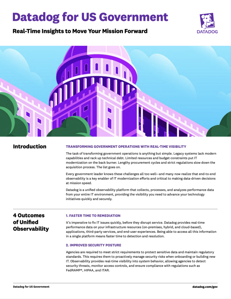 Datadog for US Government PDF preview