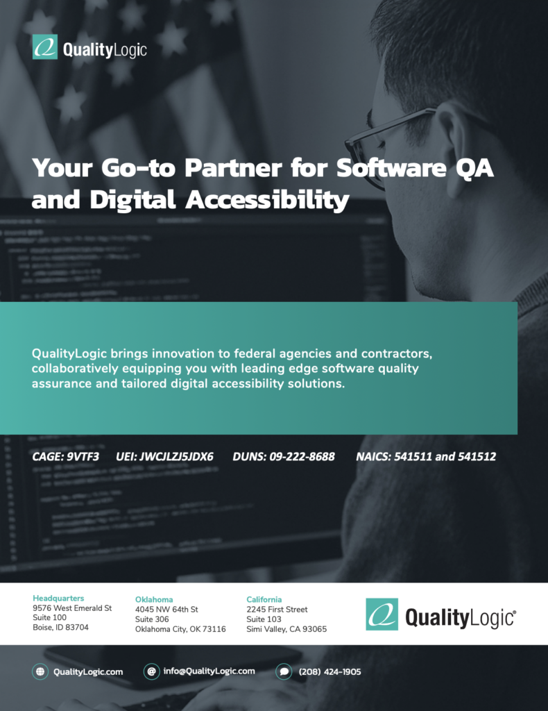 QualityLogic Datasheet PDF Preview