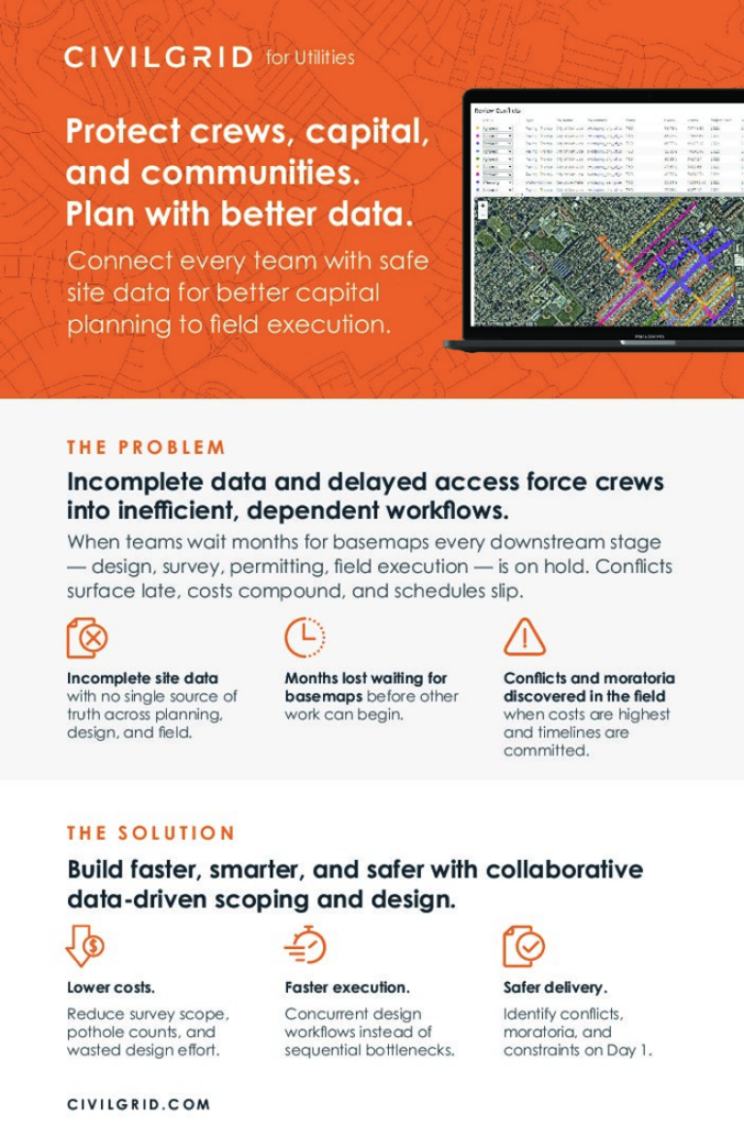 CivilGrid Utility Flyer PDF Preview