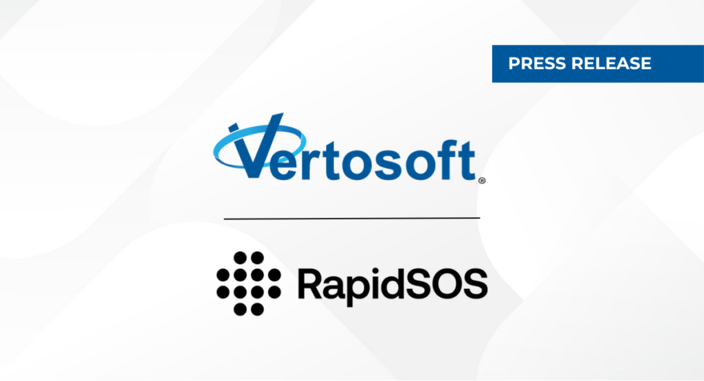 Vertosoft and RapidSOS logos